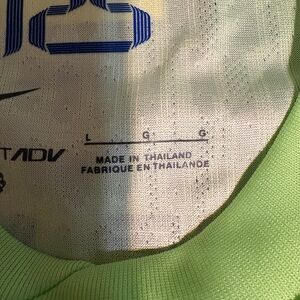 Nike Barcelona 3rd Away Jersey Lamine Yamal Lime Green Sports Tee